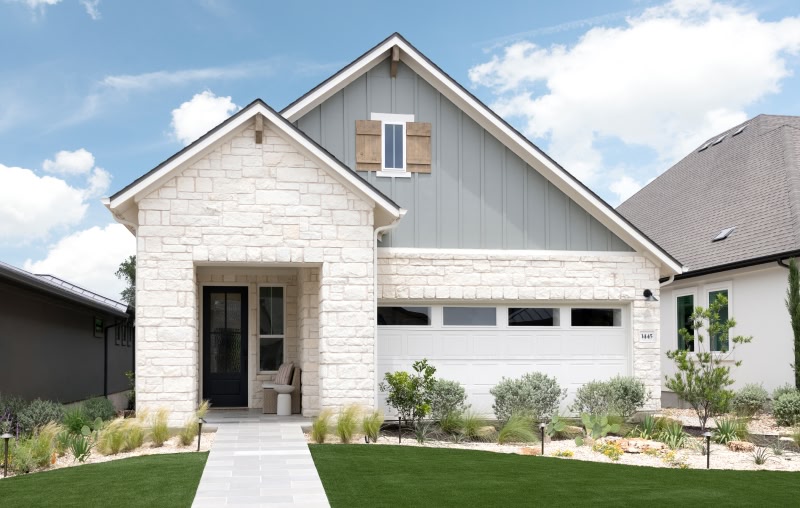exterior of evergreen model at kissing tree