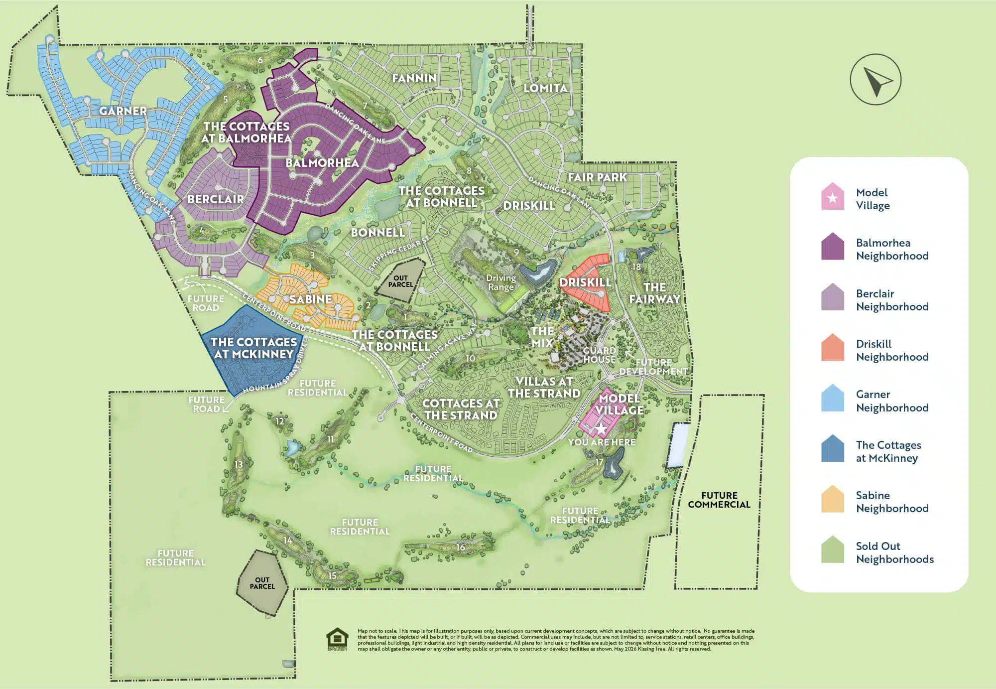 Kissing Tree Community Overview Map