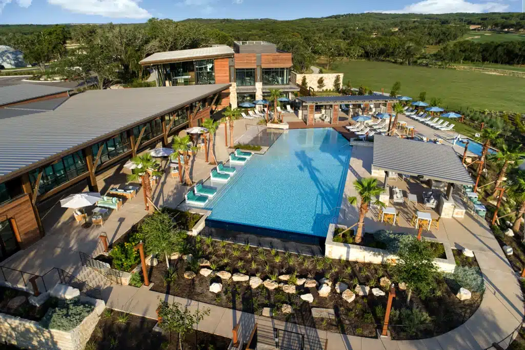 resort pool and fitness center