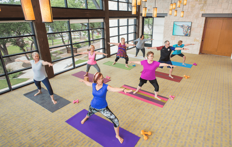 Yoga in KT Fitness Center - Classroom