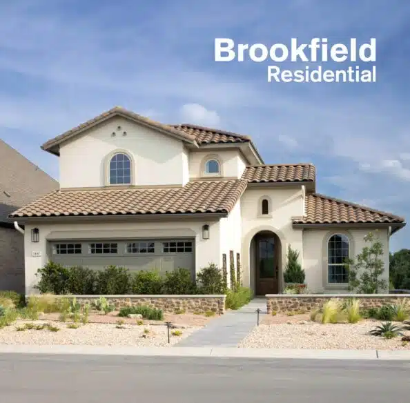 Brookfield Residential model home at kissing tree